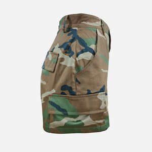 Camouflage Cargo Shorts with Belt Loops